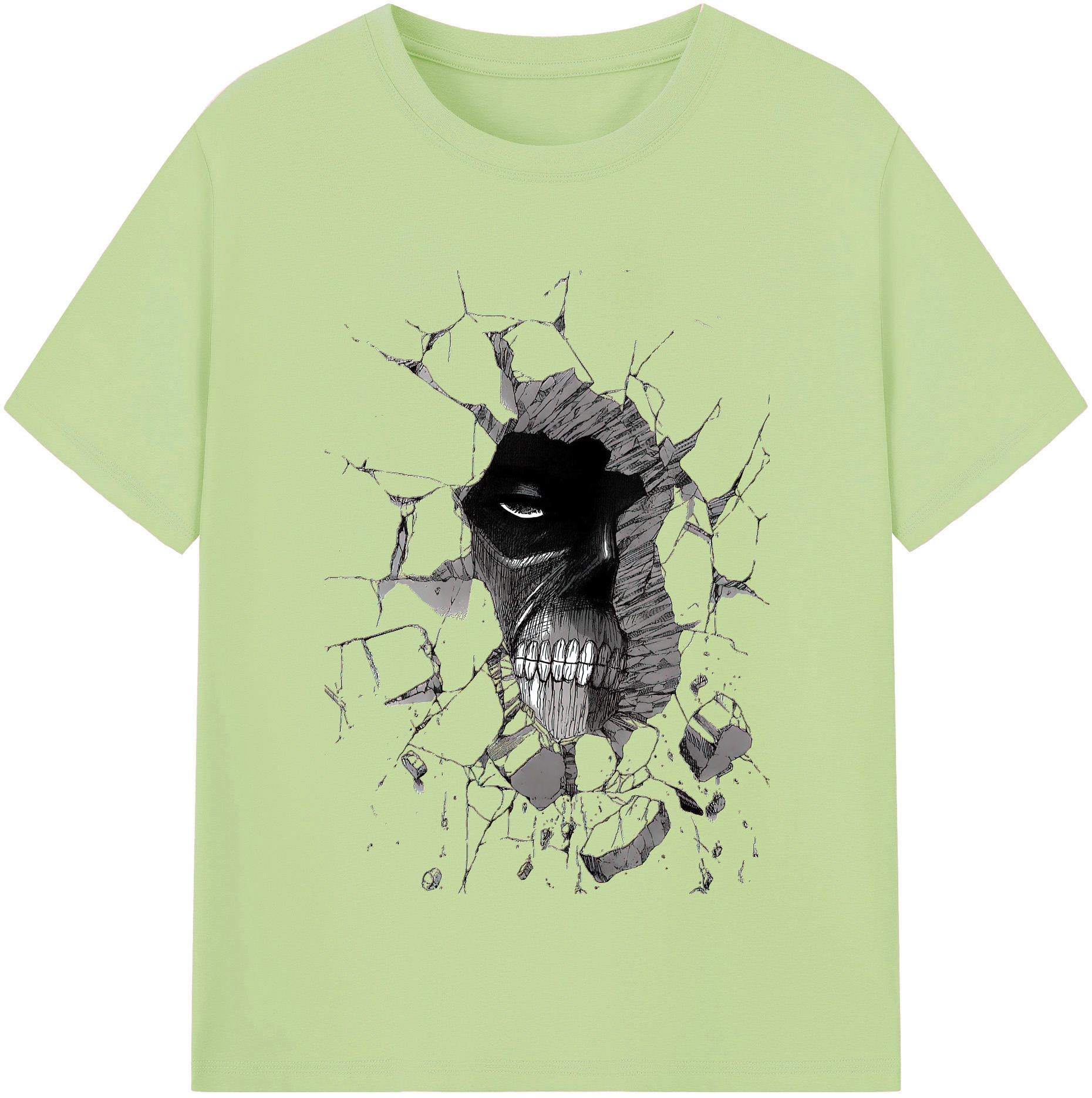 （画像用） 進撃の巨人 Attack on Titan 綿100％半袖Tシャツ（フロントプリント）